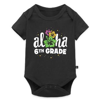 Aloha 6th Grade Sixth Teacher Premier jour Retour à - Body à manches courtes Premium Bébé - noir - Devant