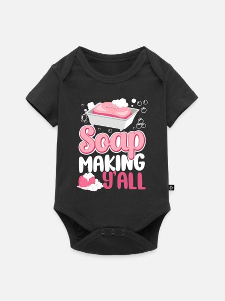 Soap Making Crafting Soap Making - Baby Premium Kurzarmbody - Schwarz
