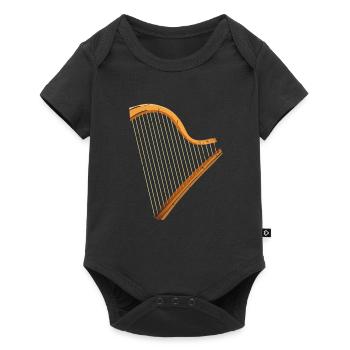Conceptions de joueurs de harpe pour les conceptions de joueurs de harpe - Body à manches courtes Premium Bébé - noir - Devant