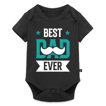 Meilleur père de tous les temps Papa Papa Fête des Pères - Body à manches courtes Premium Bébé - noir - Devant