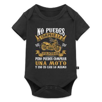 Ma Moto Est Mon Bonheur - Body à manches courtes Premium Bébé - noir - Devant