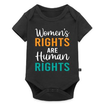 Women's Rights Are Human Rights - Feminism - Baby Premium short-sleeve bodysuit - black - Front