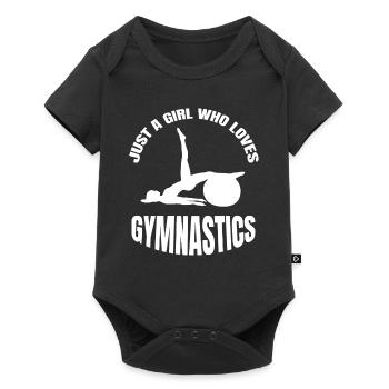Gymnastics Gymnast Floor Gymnastics Girls Gymnastics - Baby Premium short-sleeve bodysuit - black - Front