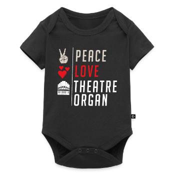 Peace Love Theatre Régisseur d’orgue - Body à manches courtes Premium Bébé - noir - Devant