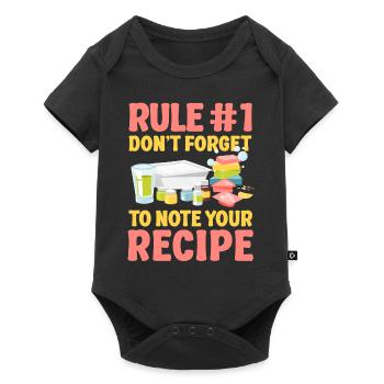 Soap Making Crafting Rule #1 Don't - Baby Premium short-sleeve bodysuit - black - Front