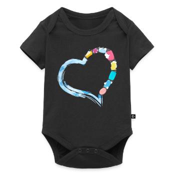 Soap Making Crafting Heart - Baby Premium Kurzarmbody - Schwarz - Vorne