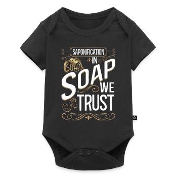 Fabrication de savon - Body à manches courtes Premium Bébé - noir - Devant