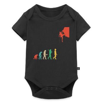 Climbing Mountaineering Bouldering Mountaineers Outdoor - Baby Premium short-sleeve bodysuit - black - Front