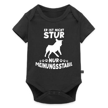 Lustiges Hundetrainings Motiv Rottweiler Hunde - Baby Premium Kurzarmbody - Schwarz - Vorne