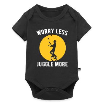 Jonglieren - Baby Premium Kurzarmbody - Schwarz - Vorne