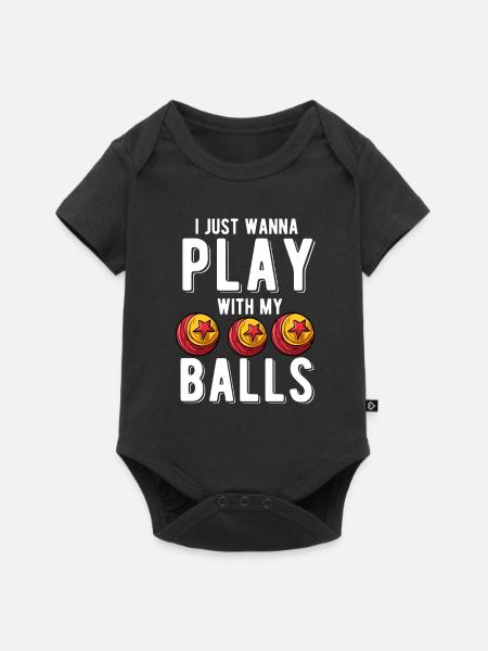 Jonglieren - Baby Premium Kurzarmbody - Schwarz