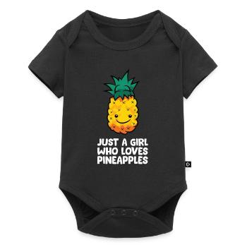 Just a Girl Who Loves Pineapples - Baby Premium short-sleeve bodysuit - black - Front