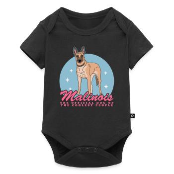 Berger Belge Malinois Dog Gift - Body à manches courtes Premium Bébé - noir - Devant