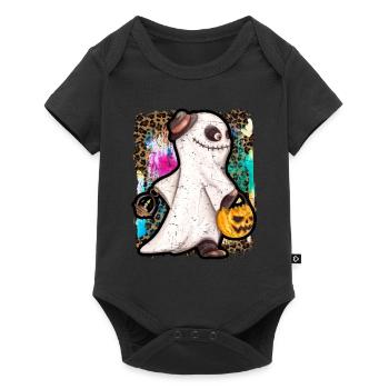 Halloween Zombie Ghost Tie Dye - Body à manches courtes Premium Bébé - noir - Devant