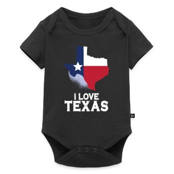 J’adore la fierté texane des dictons texans - Body à manches courtes Premium Bébé - noir - Devant