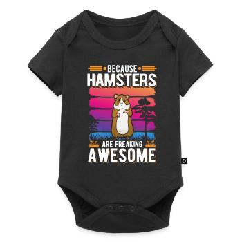Hamster Cadeau Hamster Doré Hamster Nain Hamster - Body à manches courtes Premium Bébé - noir - Devant