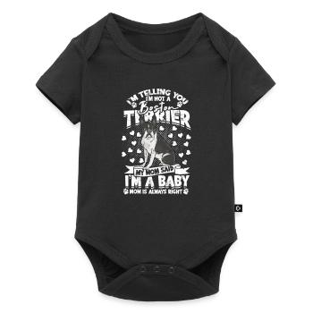 Je vous dis que je ne suis pas un boston terrier Ma mère - Body à manches courtes Premium Bébé - noir - Devant