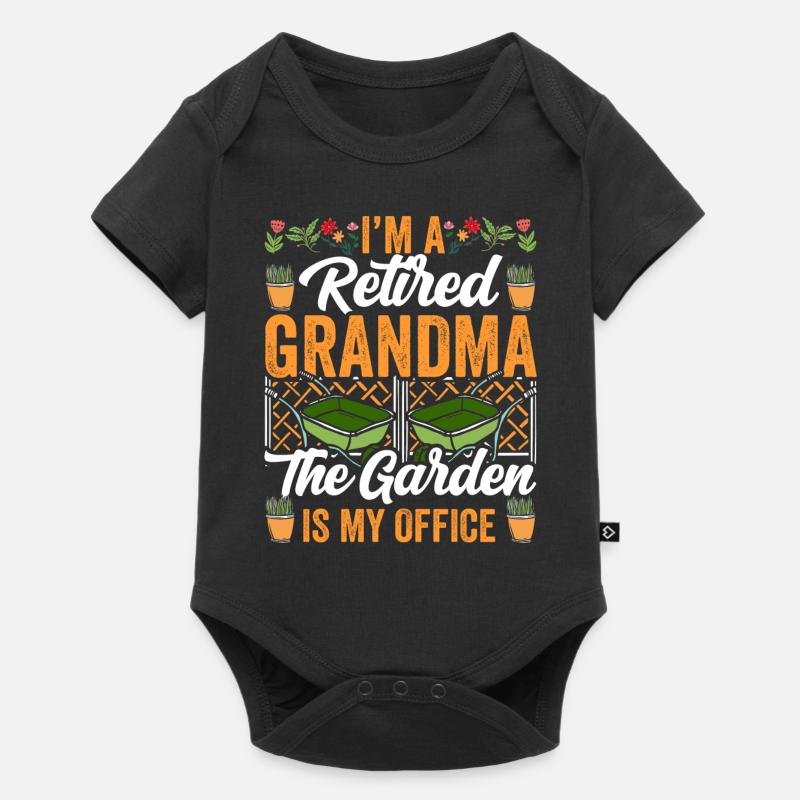Ich Bin Eine Großmutter Im Ruhestand Oma Garten - Baby Premium Kurzarmbody - Schwarz