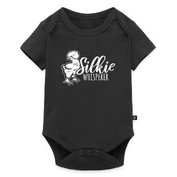 Silkie Whisperer Funny Silkie Chicken Fluffy Cuddl - Baby Premium short-sleeve bodysuit - black - Front