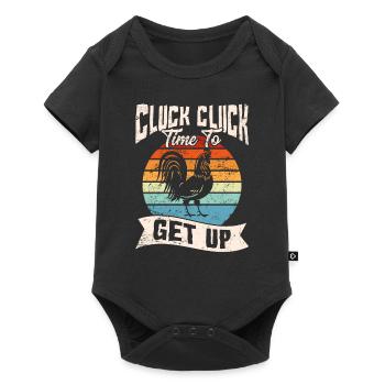 Cluck Cluck Time To Get Up Chicken Love Chicken Fa - Baby Premium short-sleeve bodysuit - black - Front
