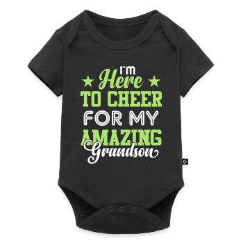 I'm here for my amazing grandson - Baby Premium short-sleeve bodysuit - black - Front