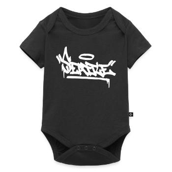 Seattle City Graffiti Street Art HandStyle USA Hip - Baby Premium Kurzarmbody - Schwarz - Vorne