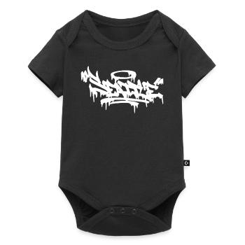Seattle City Graffiti Street Art HandStyle USA Hip - Baby Premium Kurzarmbody - Schwarz - Vorne