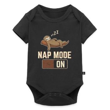 Nap Mode On Funny Sloth Lovers Lazy Sloths Cute Sl - Baby Premium short-sleeve bodysuit - black - Front