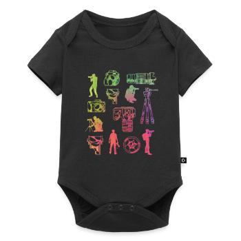 Équipement d’amateur de photographie - Body à manches courtes Premium Bébé - noir - Devant