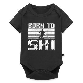 Ski - Baby Premium short-sleeve bodysuit - black - Front