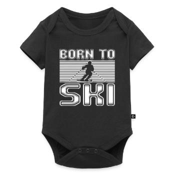 Ski - Baby Premium short-sleeve bodysuit - black - Front