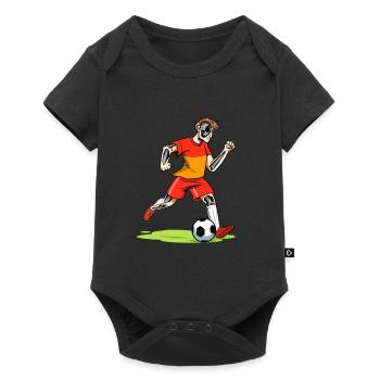 Soccer Player Skeleton Soccer - Baby Premium short-sleeve bodysuit - black - Front