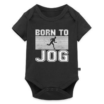 Jogging Running - Baby Premium short-sleeve bodysuit - black - Front