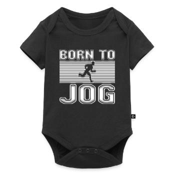 Jogging Running Saying - Baby Premium short-sleeve bodysuit - black - Front
