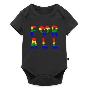 For All - LGBTQ - Baby Premium short-sleeve bodysuit - black - Front