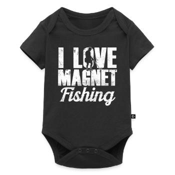 J’adore Magnet Fishing Magnetic Fishing - Body à manches courtes Premium Bébé - noir - Devant