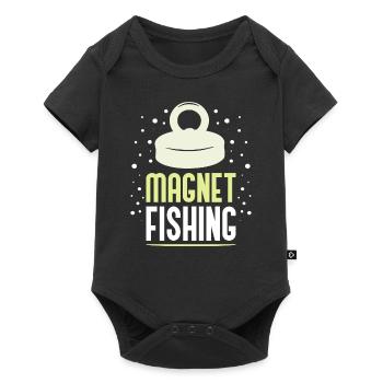 Aimant magnétique de pêcheur magnétique de pêche - Body à manches courtes Premium Bébé - noir - Devant