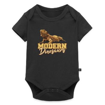Modern Dinosaurs Bearded Dragon Lovers Beardie Lov - Baby Premium short-sleeve bodysuit - black - Front