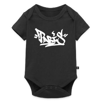 Paris City Graffiti Street Art Handstyle France Hi - Baby Premium Kurzarmbody - Schwarz - Vorne