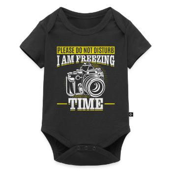 S’il vous plaît ne pas déranger Je congèle le temps Funnier - Body à manches courtes Premium Bébé - noir - Devant