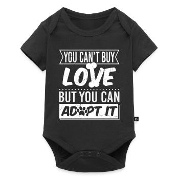You Cant Buy Love But You Can Adopt It - Baby Premium short-sleeve bodysuit - black - Front