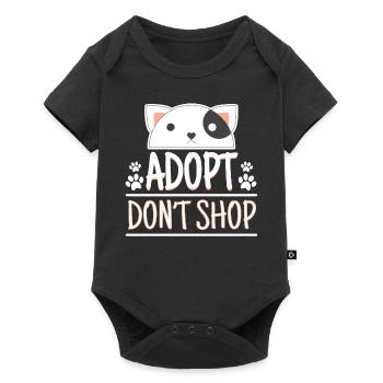 Adopt Dont Shop Pet Adoption Awareness - Baby Premium short-sleeve bodysuit - black - Front