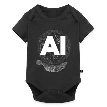 AI Roboter Hand Computer Hand - Baby Premium short-sleeve bodysuit - black - Front