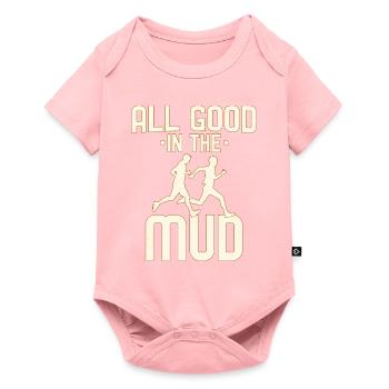 All Good In The Mud Trailrunning - Baby Premium short-sleeve bodysuit - rose - Front