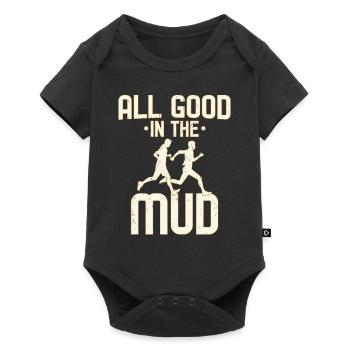 All Good In The Mud Trailrunning - Baby Premium short-sleeve bodysuit - black - Front