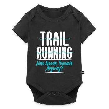 Trailrunning Who Needs Toenails Anyway - Baby Premium short-sleeve bodysuit - black - Front