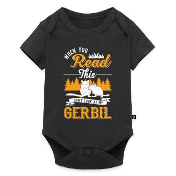 Gerbil Gift Racing Rat Germesau - Baby Premium short-sleeve bodysuit - black - Front