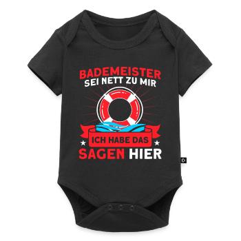 Sauveteur Piscine Sauveteur Sauveteur Sauveteur - Body à manches courtes Premium Bébé - noir - Devant