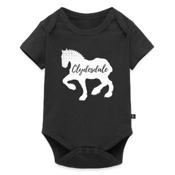 Clydesdale Shirt Clydesdale Rider - Baby Premium short-sleeve bodysuit - black - Front