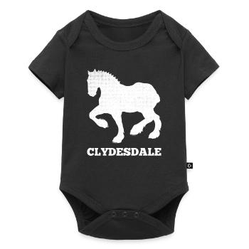 Clydesdale Shirt Clydesdale Rider - Baby Premium short-sleeve bodysuit - black - Front